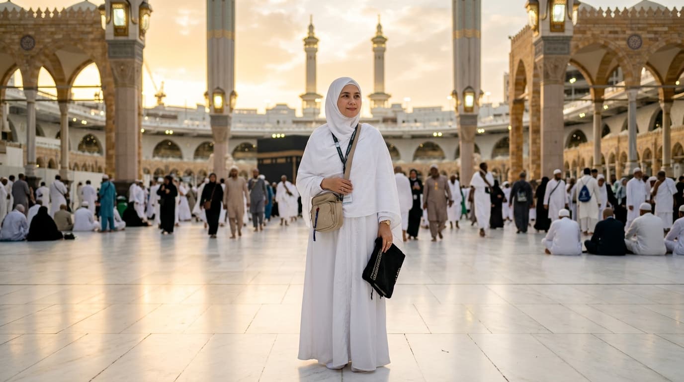 Jamaah wanita melaksanakan ibadah umroh tanpa mahram dengan aman dan nyaman