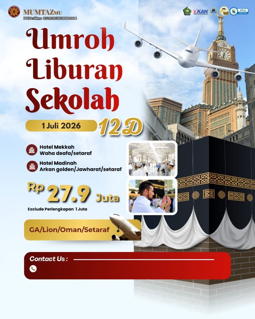 Umroh Liburan Sekolah